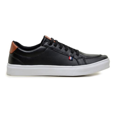 Kit 2 Tênis Slip Casual Masculino Leve e Confortável Parra Boots + Carteira + Meia - Preto/Preto - Preto/Branco