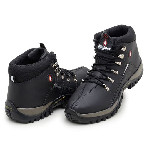 Bota Adventure Adulto Infantil Confortável Masculina Feminina Antiderrapante Parra Boots - Preto/Prata