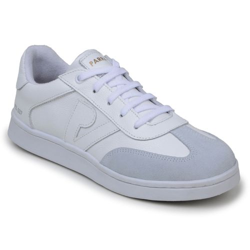 Sapatenis Feminino 100% Couro Legitimo Moderno Confortável Detalhado PX-337 - Branco