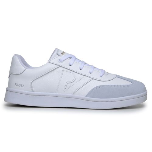 Sapatenis Feminino 100% Couro Legitimo Moderno Confortável Detalhado PX-337 - Branco