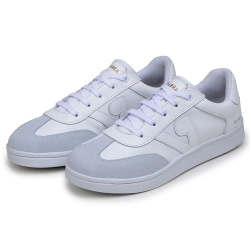 Sapatenis Feminino 100% Couro Legitimo Moderno Confortável Detalhado PX-337 - Branco
