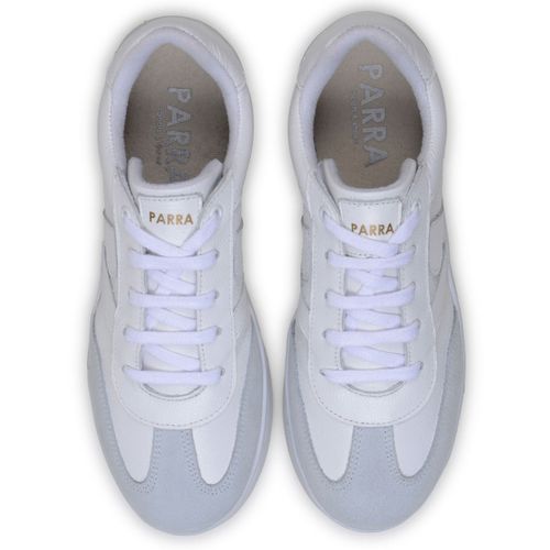Sapatenis Feminino 100% Couro Legitimo Moderno Confortável Detalhado PX-337 - Branco