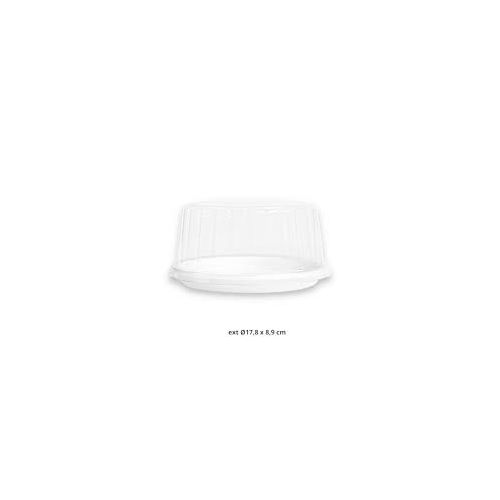 F35TA Alta Branca Bolo 15cm Isopor c/Tampa Pet c/10 