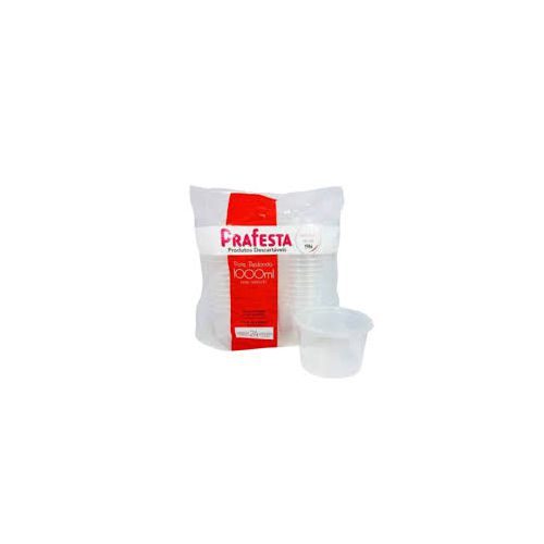 Pote Redondo C/Tampa 1000ml c/24