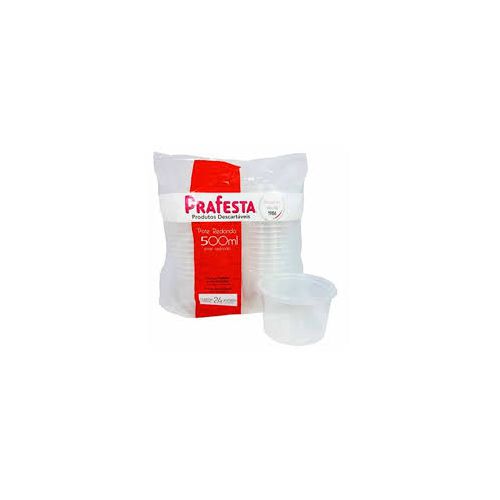Pote Redondo C/Tampa 500ml c/24