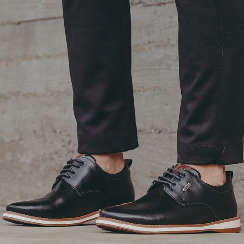 Sapato Social Masculino Sintético Casual Couro Eco... - PEDWAY