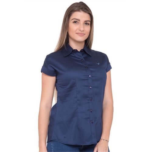 Camisa Azul Manga Japonesa Felicia