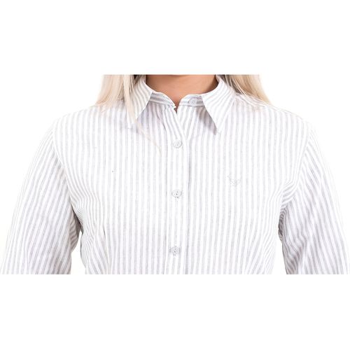 Camisa Feminina Social Listrada Manga Longa Passy