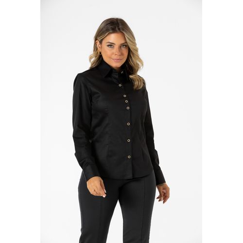 Camisa Preta Feminina Veneza