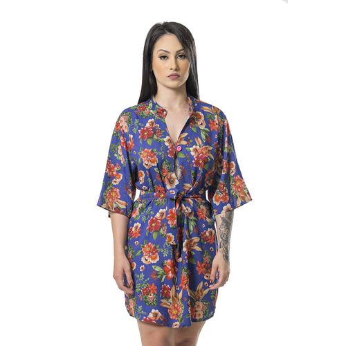 Saída de Praia Floral Kaftan Nápoles