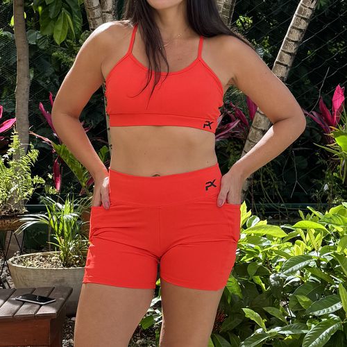 Conjunto bolso lateral laranja - Power Keep