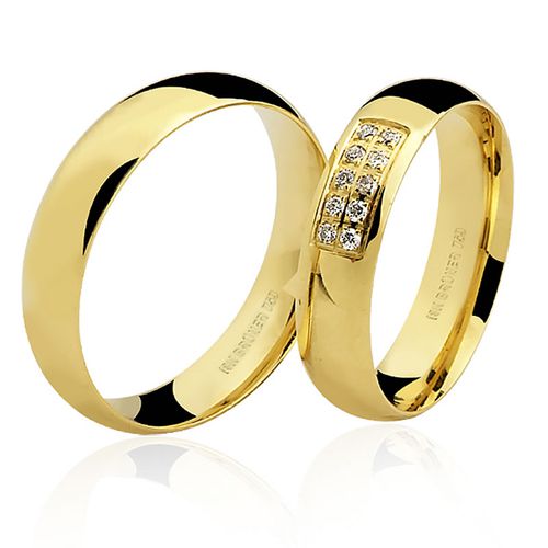 Alianças de Bodas em Ouro 18K 