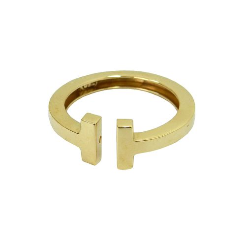 Anel T em Ouro 18k Fio Quadrado 2.6mm 