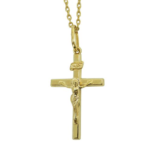 Crucifixo de Ouro 18k com altura de 44 mm