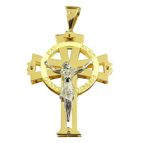 Pingente Crucifixo de Ouro 18k 