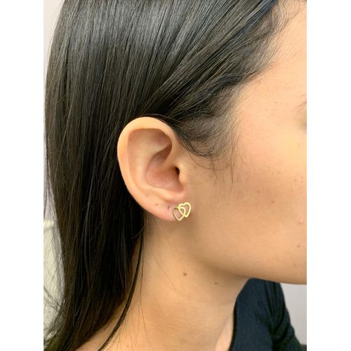 Piercing Umbigo Duplo Coração Zircônia: Elegância