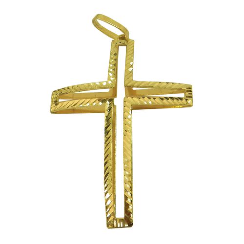 Crucifixo Grande Vazado em Ouro 18k 0,750
