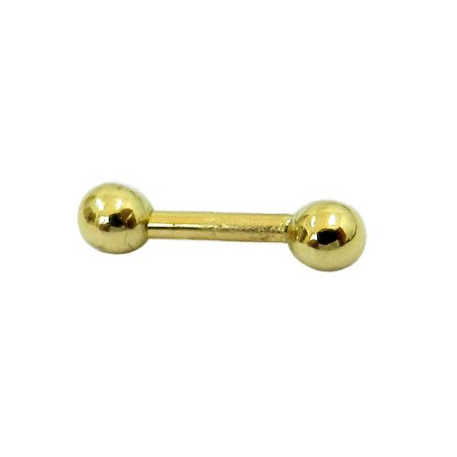 Piercing De Sobrancelha Bolinha Em Ouro 18k