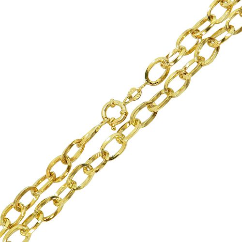 Corrente Cartier em Ouro 18k 750 com elos Torcidos 45cm 