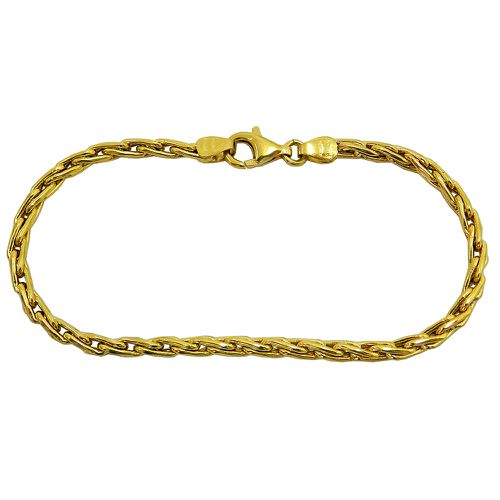 Pulseira em Ouro 18k Feminina Palmeira 5.8g 3mm 