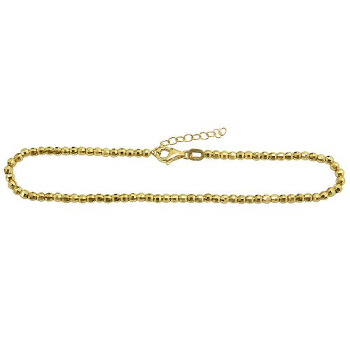 Pulseira de Bolinha Diamantada em Ouro Amarelo 18K Unidade