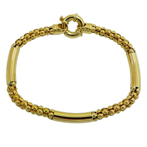 Pulseira Bracelete em Ouro 18k com fecho Boia