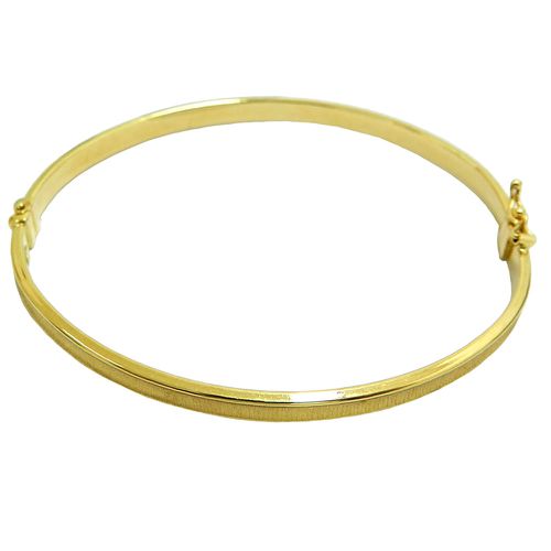 Bracelete de Ouro 18k Fosco 