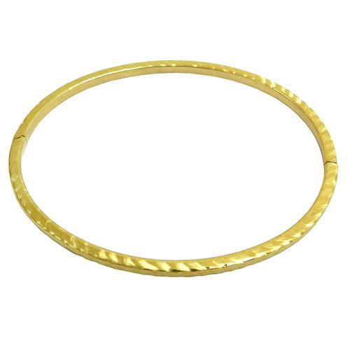 Pulseira em ouro 18k bracelete frisado