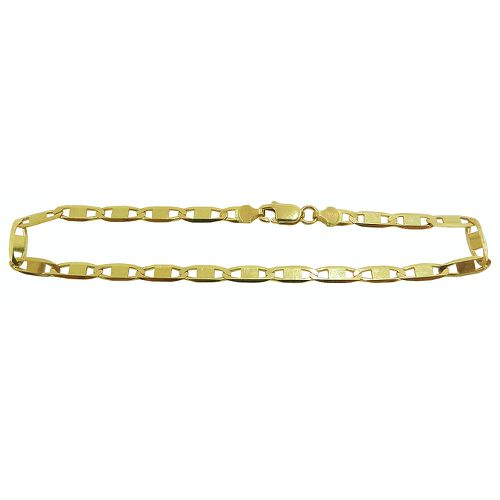 Pulseira Masculina de Ouro 18K Piastrine