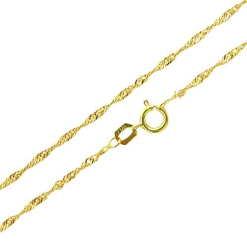 Corrente Singapura de Ouro 18k Feminina 1.0g 45cm