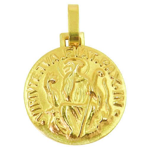 Pingente de ouro Medalha de São Bento 12.2mm