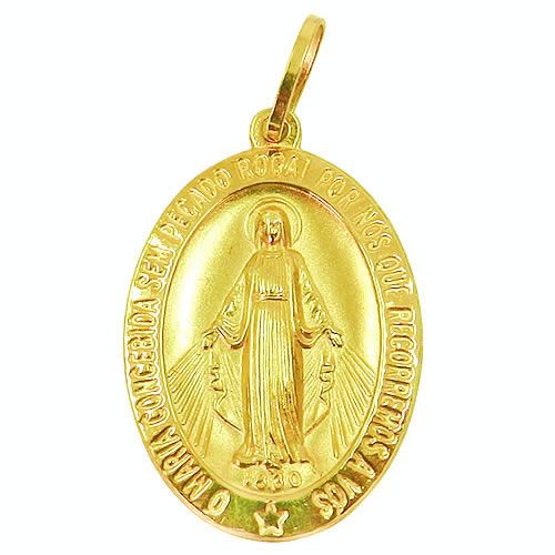 Pingente de Ouro Maria Concebida Sem Pecado 30.0mm