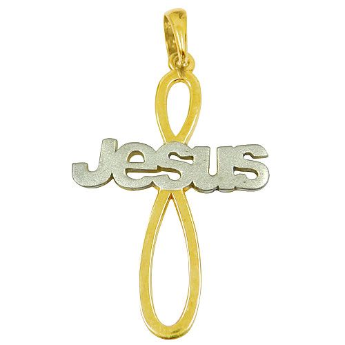 Crucifixo em ouro Jesus