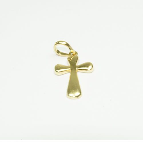 Pingente Cruz em ouro com 1.0g e 18.3mm