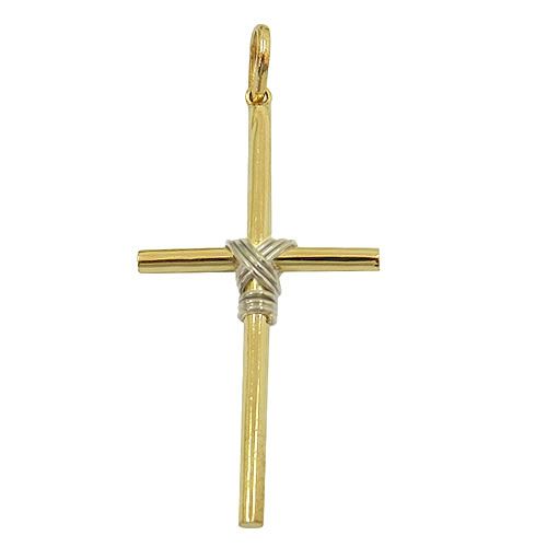 Crucifixo Masculino de Ouro 18K 