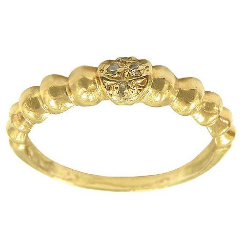 Anel Feminino de Ouro 18K Barato