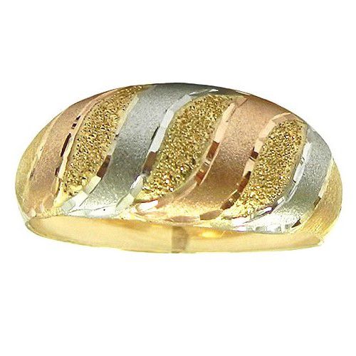 Anel Largo Feminino em Ouro 18K com 8.0mm e 2.3g