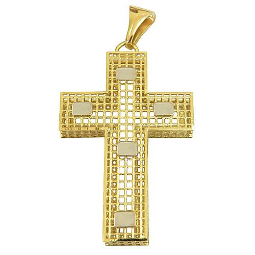 Crucifixo Vazado de Ouro 18K Grande