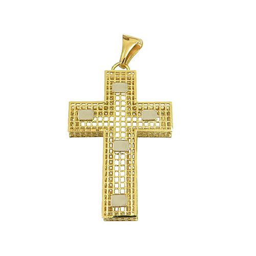 Crucifixo Vazado em Ouro 18K Médio