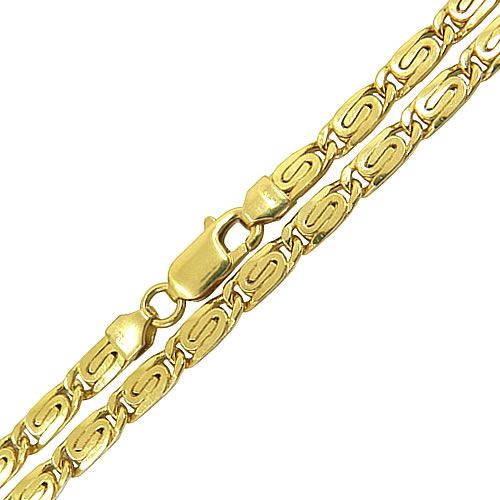 Corrente Italiana Masculina Chapada em Ouro 18K 60cm