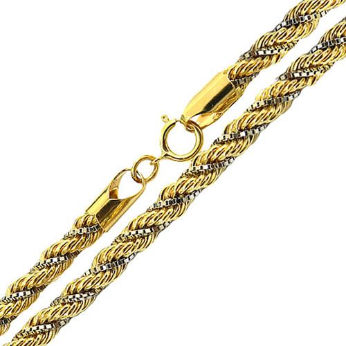 Cordão Trancilin Masculino de Ouro 18K 60cm