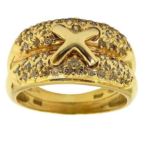 Anel com Brilhantes em Ouro 18k 750