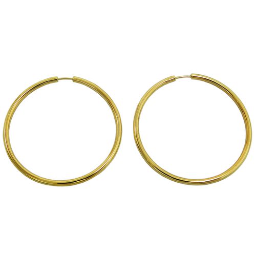 Argola em Ouro 18k Africana 