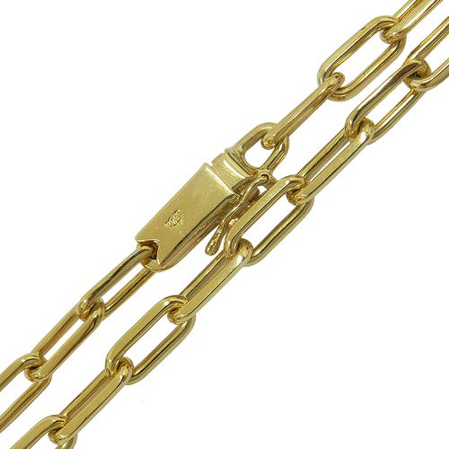 Corrente em Ouro 18k Masculina Maciça 61g 5.4mm