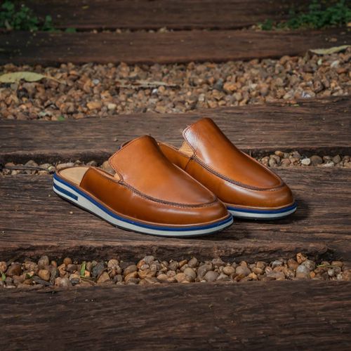 Mule Premium Masculino Couro Whisky - Stefano-1 - Bernotte