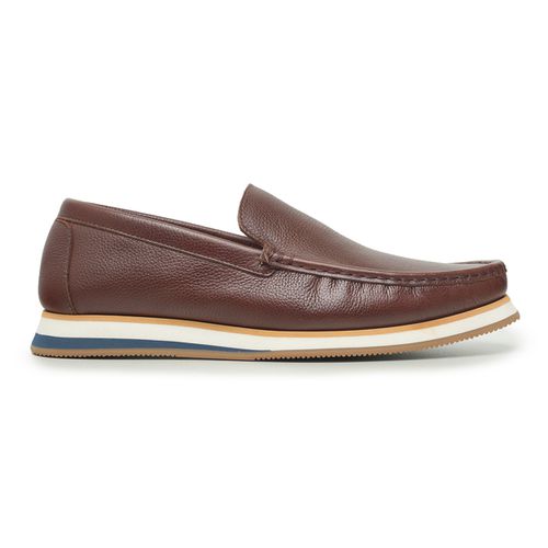 Sapato Casual Tokyo Masculino Couro Café - BLACK1... - Bernotte