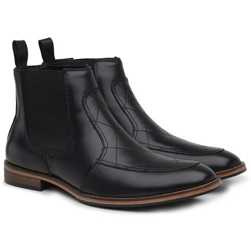 Bota Chelsea Masculino Couro Pelica Preto - Jordan - Bernotte