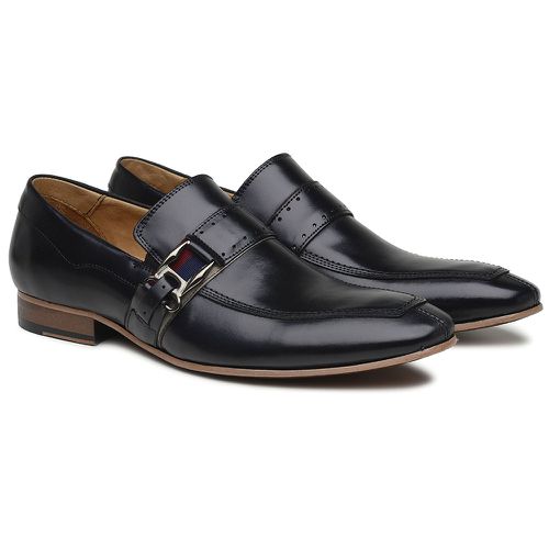 Sapato Social Em Couro Masculino Salvatore Preto -... - Bernotte