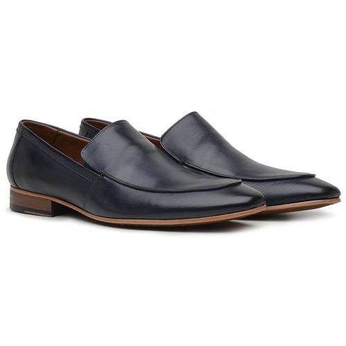 Mocassim Masculino Loafer Vincenzo Couro Preto - V... - Bernotte