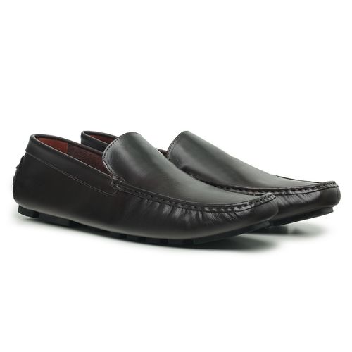 Mocassim Masculino Drive Masculino Couro Preto - C... - Bernotte